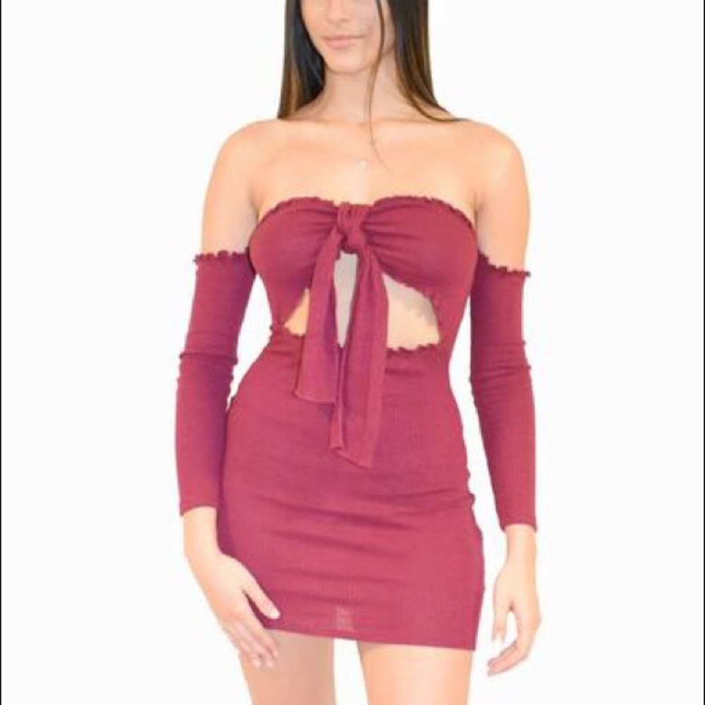Miriam Dress- Burgundy